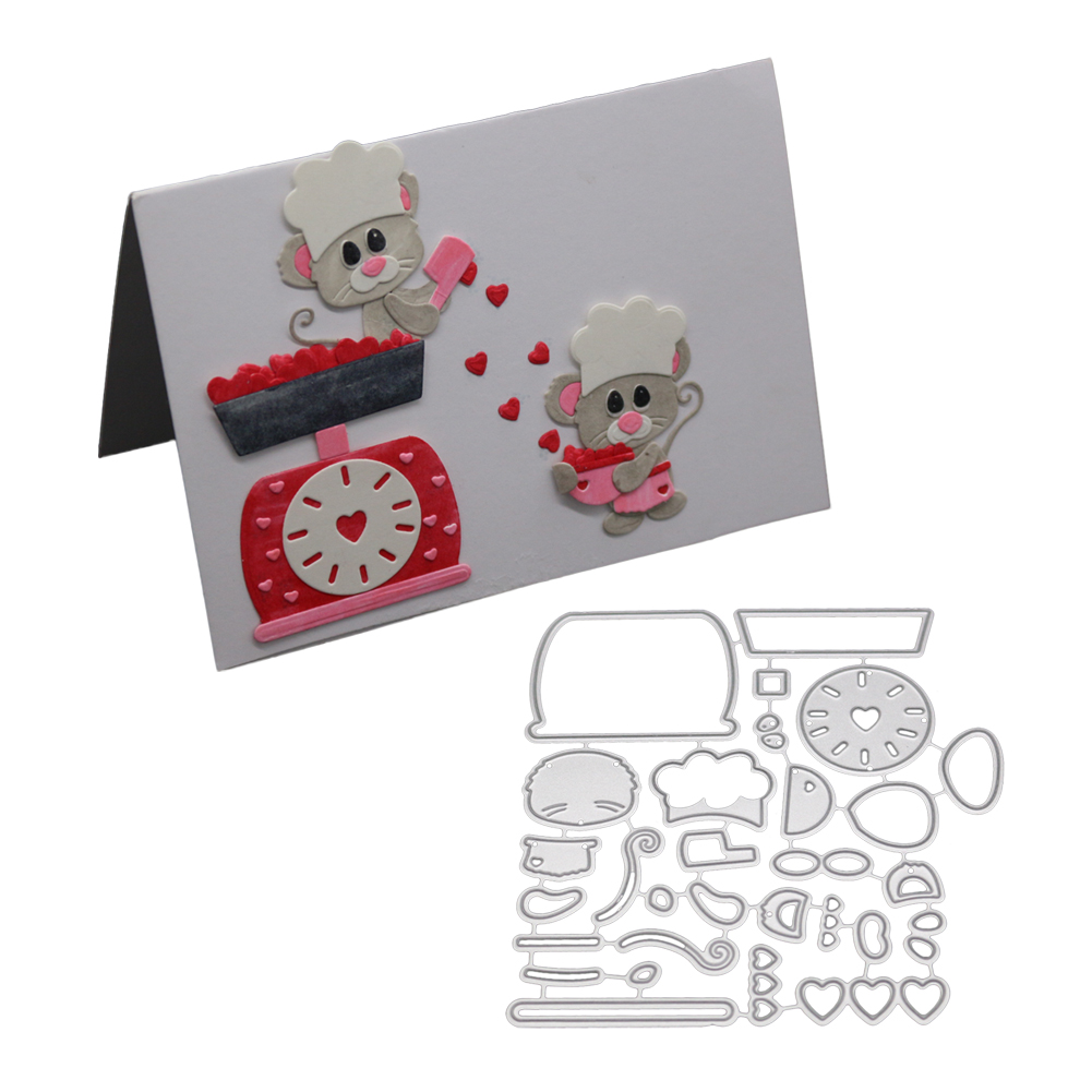 Chic Krug Haus Stanzformen DIY Scrapbooking Form Craft Prägung Schablonen Dekor