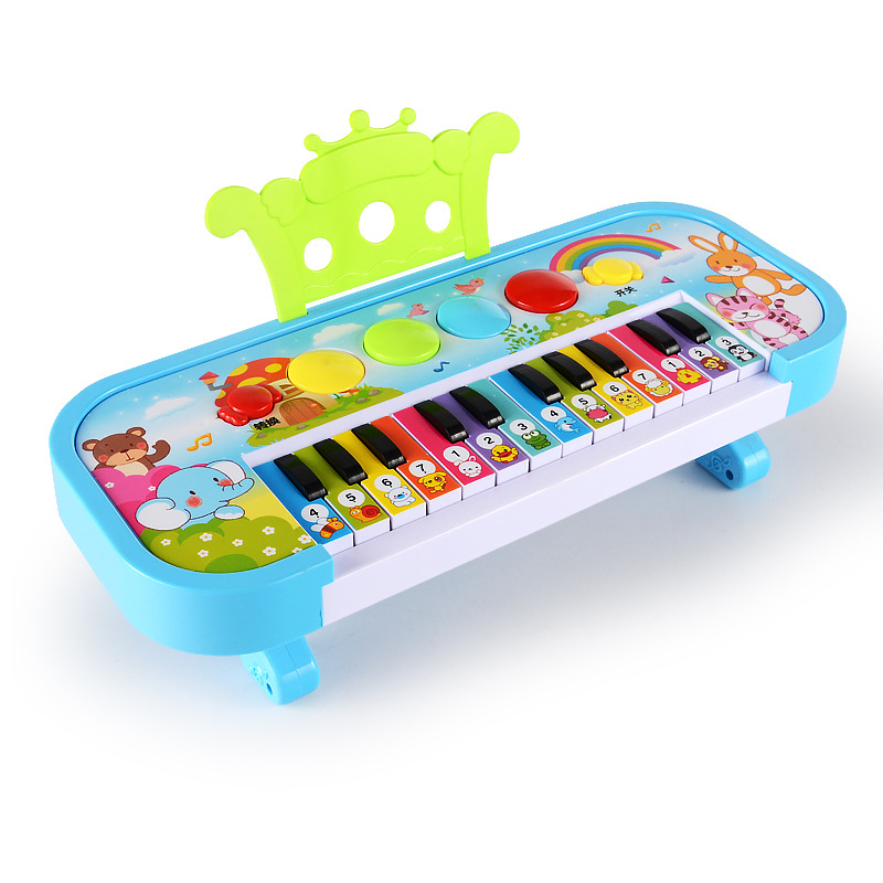 子供 24キー 電子ピアノ 小型遊ぶ 音楽おもちゃ ベビー向けおもちゃ ランダムカラー カラー指定不可