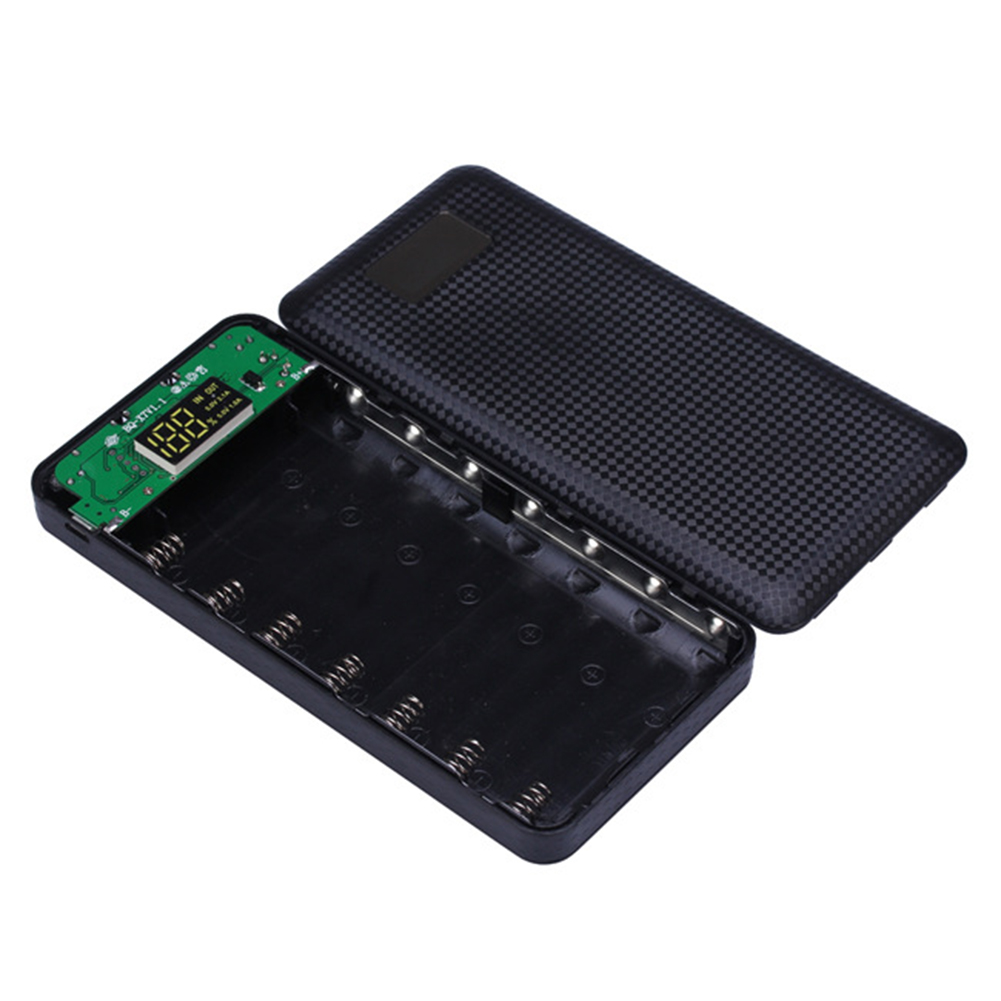3 USB 7X 18650 DIY Mobile Power Bank Case Kit Battery Charger Box Case