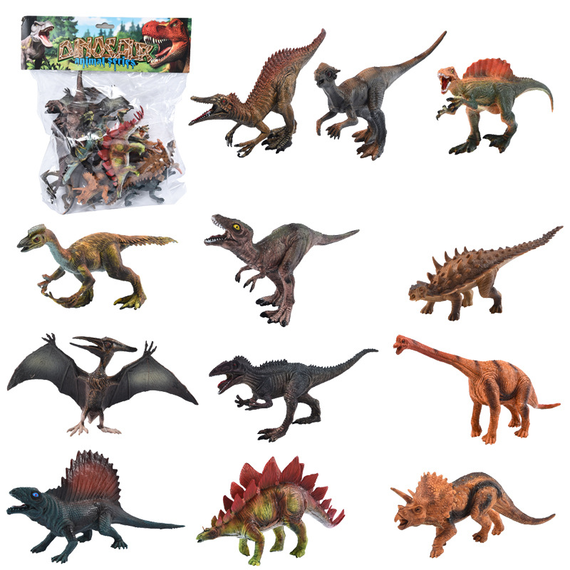 子供のための12個のミニシミュレーション動物恐竜のおもちゃコレクション
