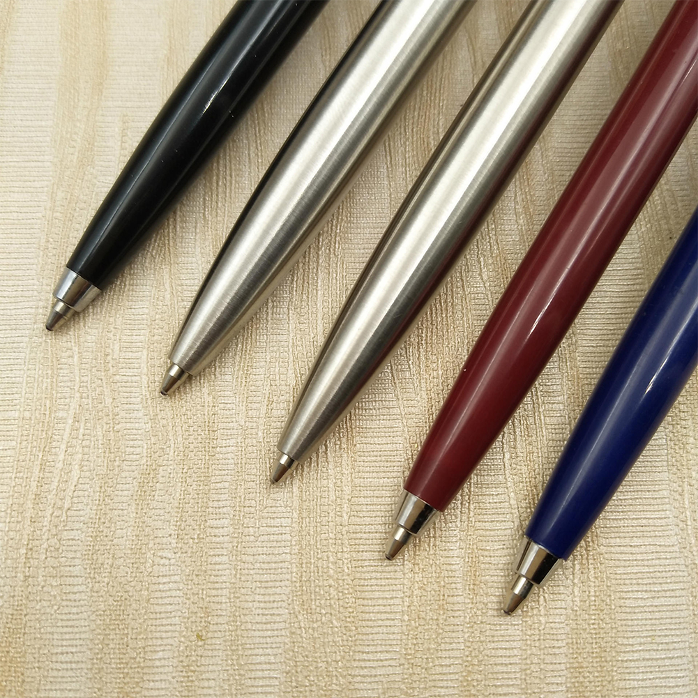 Metalowy kulkowy długopis stylu prasowego - prezent dla uczniów i biura, automatyczny, unisex - Wianko - 7