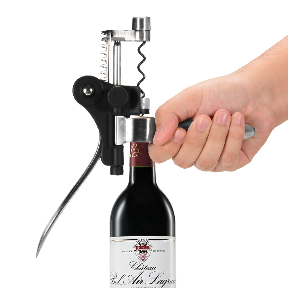 Как открыть бутылку вина штопором. Штопор Rabbit Wine Tool Kit. Wine Opener Corkscrew. Открывашка для вина Wine. Штопор для вина с рычагами.
