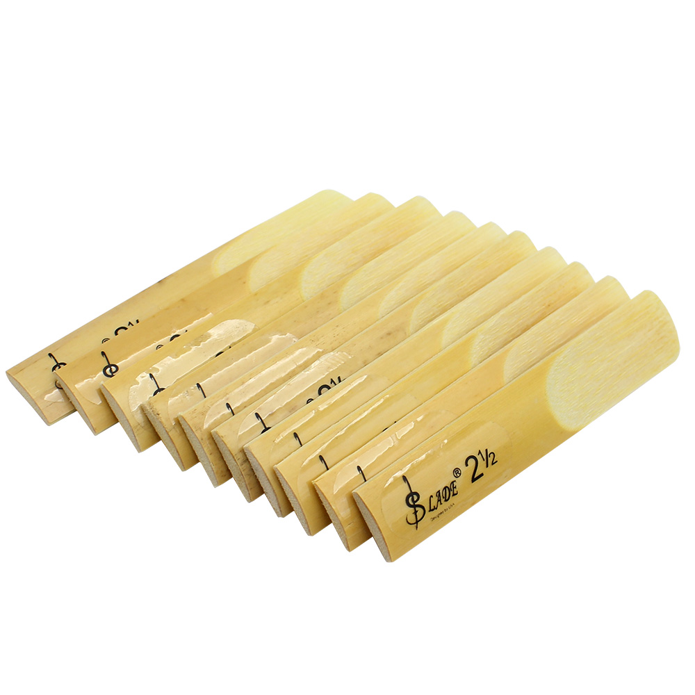 10 Pcs Alto Be Saxophone Reeds Bamboo 2 1 2 Sax Reed Strength 2 5 Musical Instru Ebay
