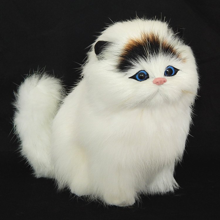 ぬいぐるみ シミュレーション 猫 電子ペット 人形模擬音 動物のおもちゃ かわいい おもちゃ モデルクリスマスギフト