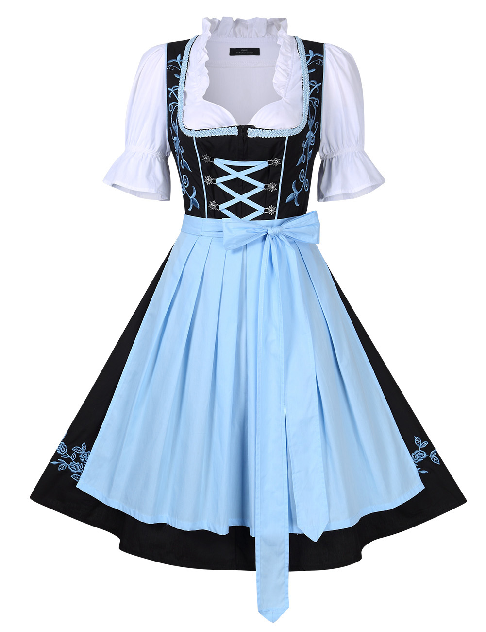 Frauen Dirndl Oktoberfest Trachtenkleid Bluse Schürze Klei Zünftige Tracht 34 46 Ebay
