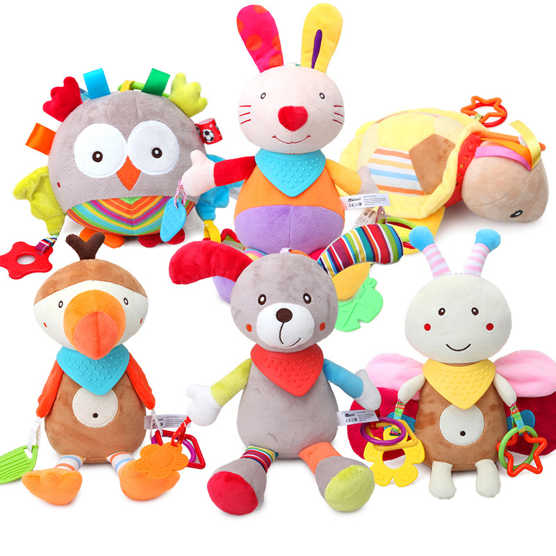 ぬいぐるみ動物玩具幼児玩具幼児Teether人形Brinquedos誕生日ギフト