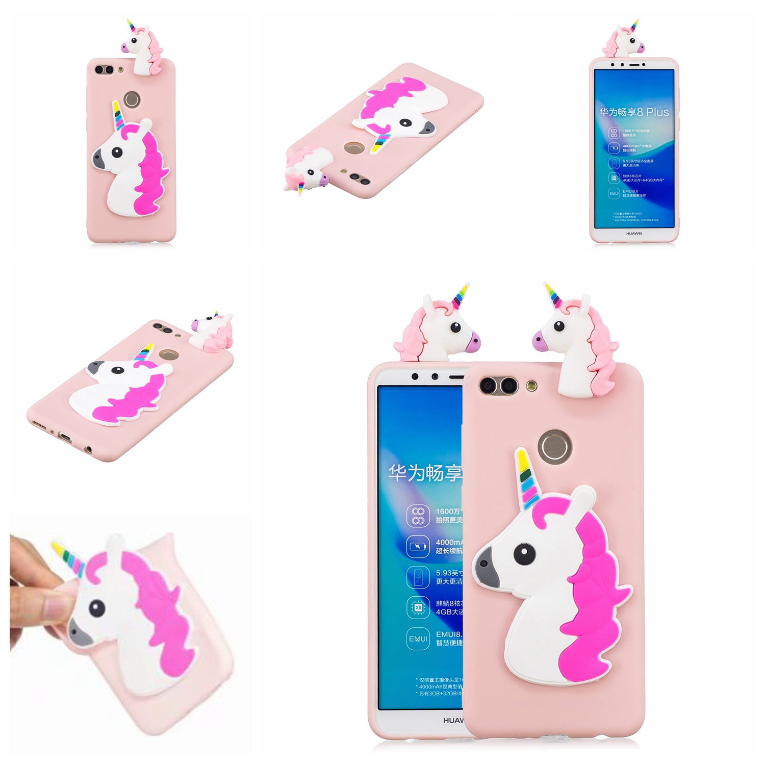 Buy For Huawei Y9 2018 3d Cute Cartoon Animal Tpu Anti Scratch Non Slip Protective Cover Back Case On Ezbuy Sg