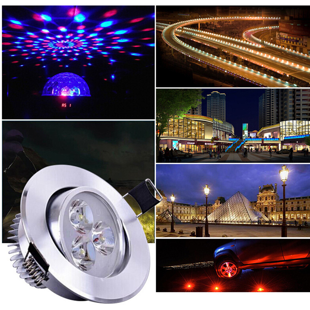 Description Picture 4 of item10pcs High Power 3W led Chips Beads Bulb Diode Lamp Warm White / White / Red / Blue / Green / Purple for LED Spotlight