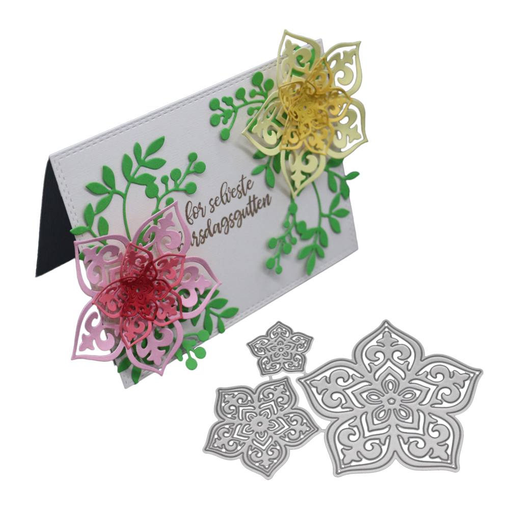 Buy Three-dimensional Flower New Stamps and Dies 2018 Wedding Party DIY ...