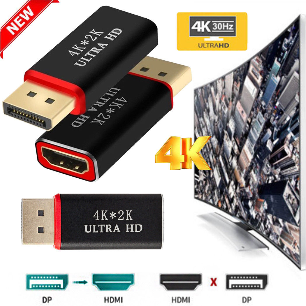 Buy Displayport to HDTV Adapter 4k*2K Display Port to HDMI Male Female