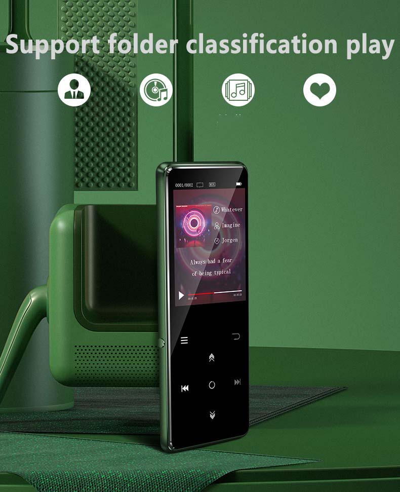 BENJIE K11 2.4/'/' MP4 Music Player Walkman 8G Waterproof Lossless HiFi