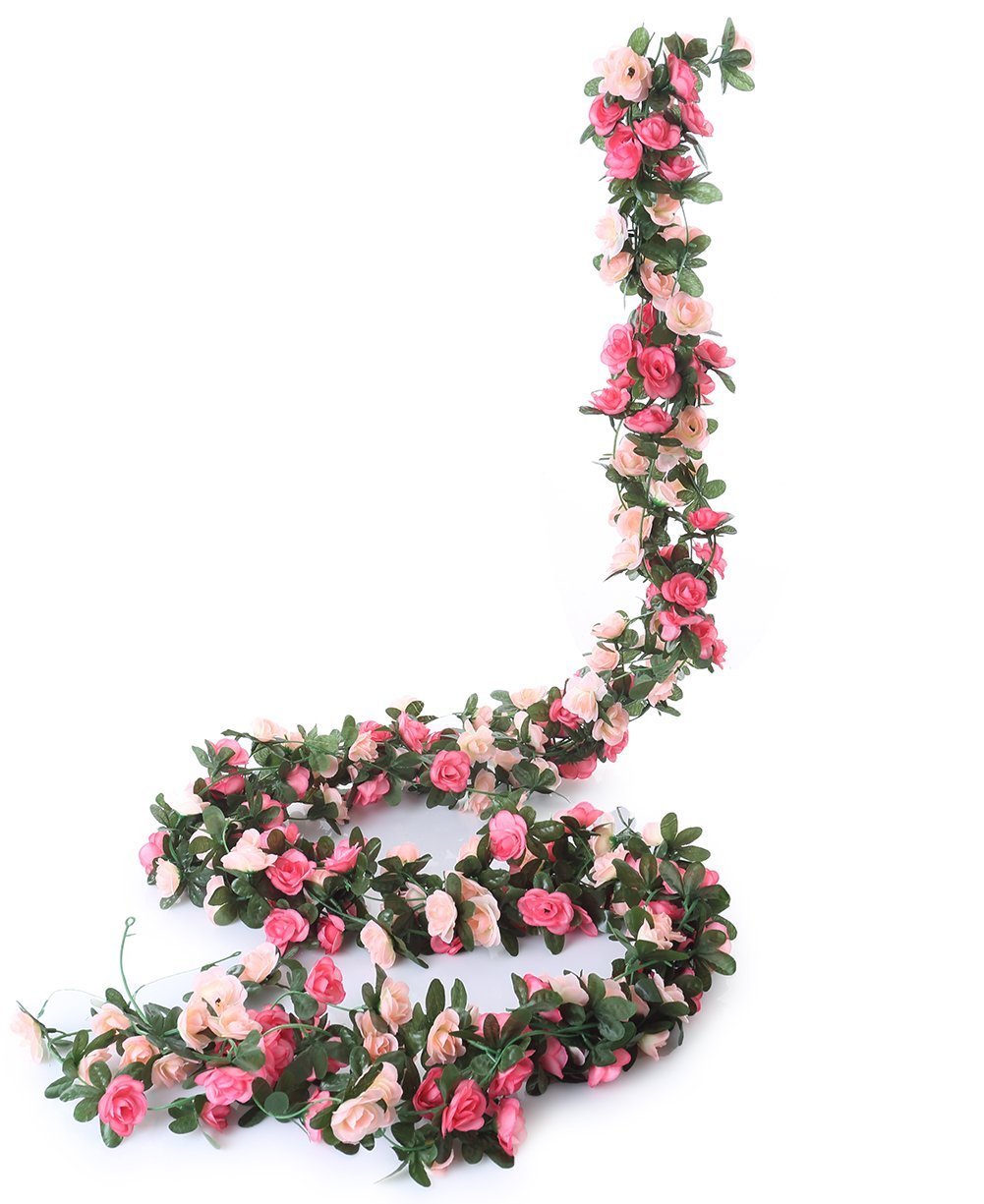 ホームホテルのオフィスの結婚披露宴の庭のための5Pcs造花の藤の掛かる装飾