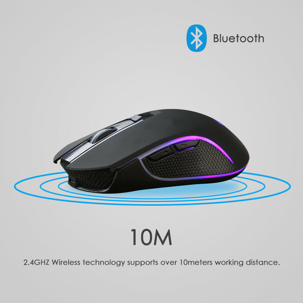 X9 USB Wireless 1600DPI Gaming Mouse Optical Rechargeable Mice for PC ...
