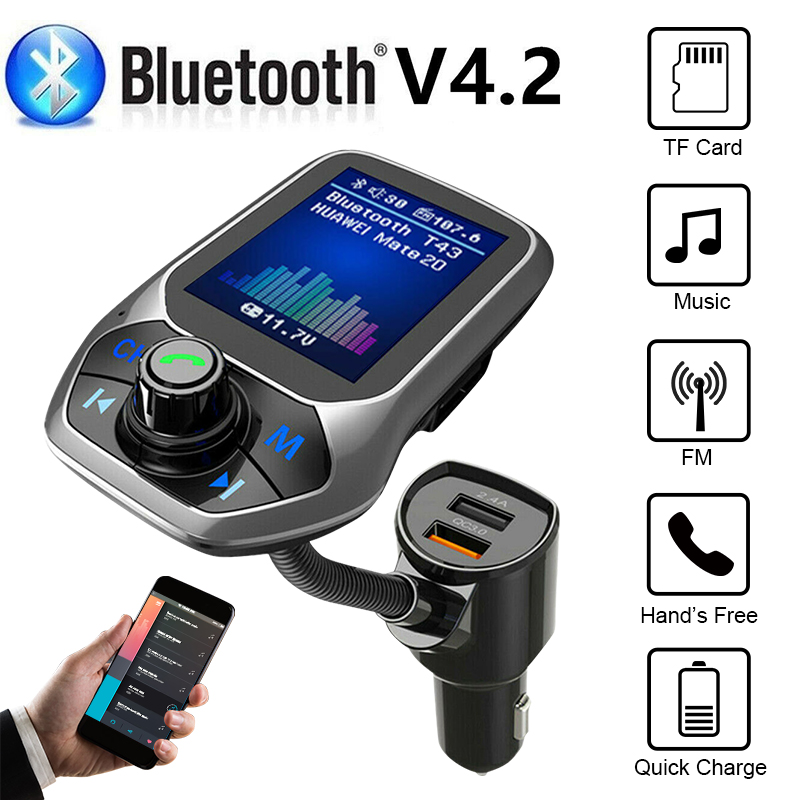 Bluetooth Car FM Transmitter Hands free MP3 Player Radio Adapter Kit USB Charger