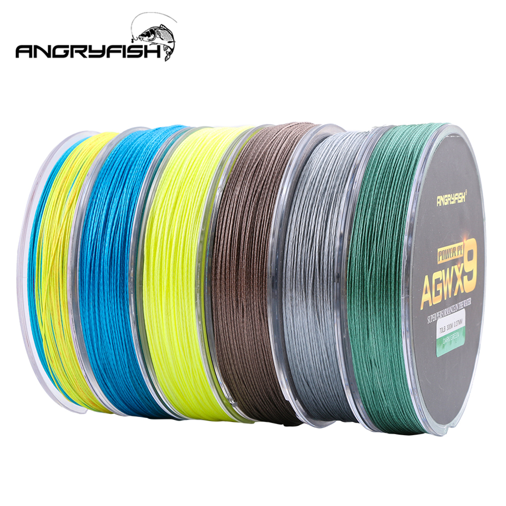 X9 PE Line 9Strand Weaves Braided 500m//547yd Strong Fish Line 15LB-100LB Brown