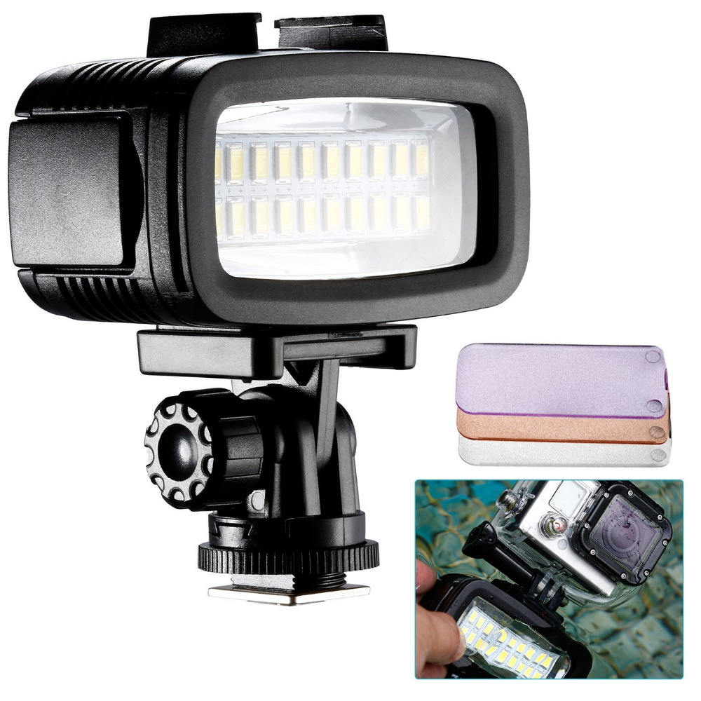 GoPro Hero モーション カメラ用 水中LED 照明ランプ 補助LED照明