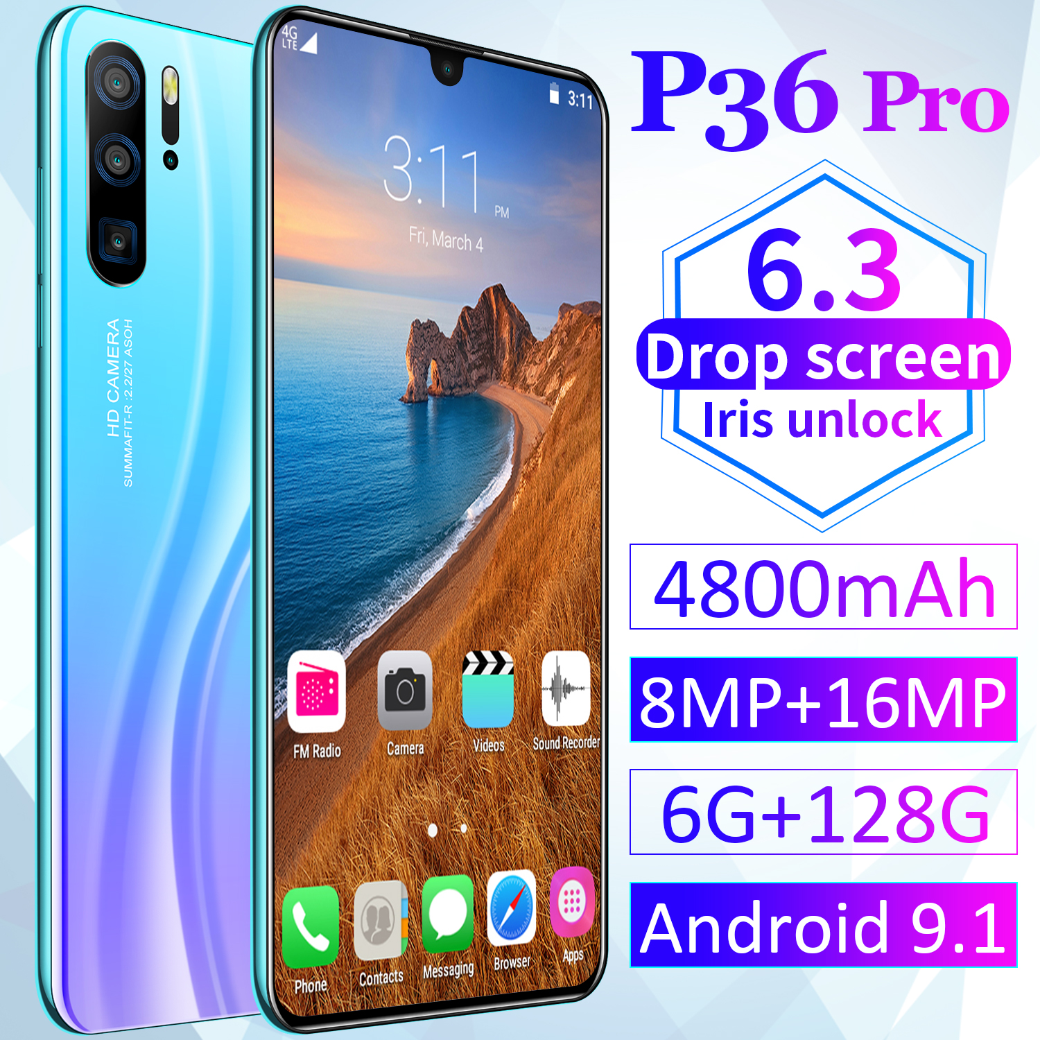 Телефон p36 pro обзор