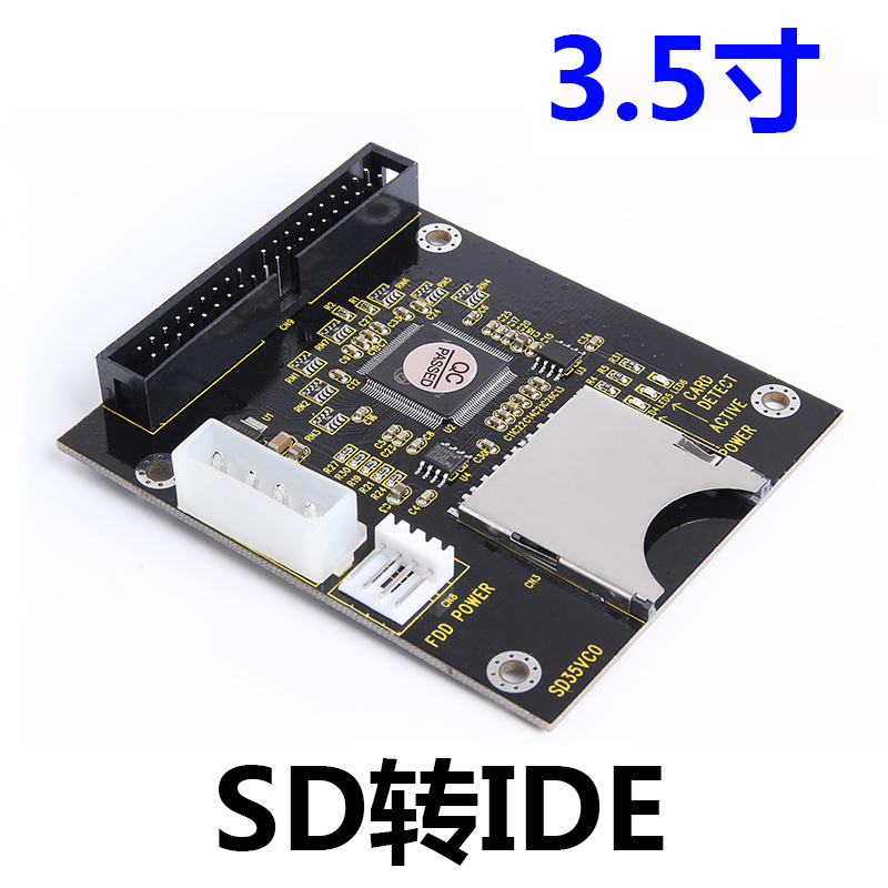 5V SDカードモジュールからIDE3.5へ40ピンディスクドライブアダプターボードライザーカードの容量は最大128GB SDXDカード1309チップATA I