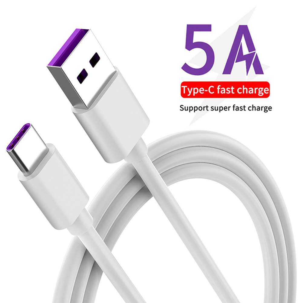 5A USB Cタイプ充電ケーブル銅PVCケーブルサムスンP20 P30の高速充電ケーブル