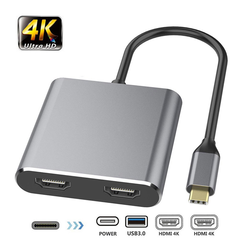 サムスン Dex Galaxy S10/S9用 MacBook用 HDMI タイプC アダプター 4K C からデュアル HDMI USB 3.0ケーブル 充電ポートコンバーター