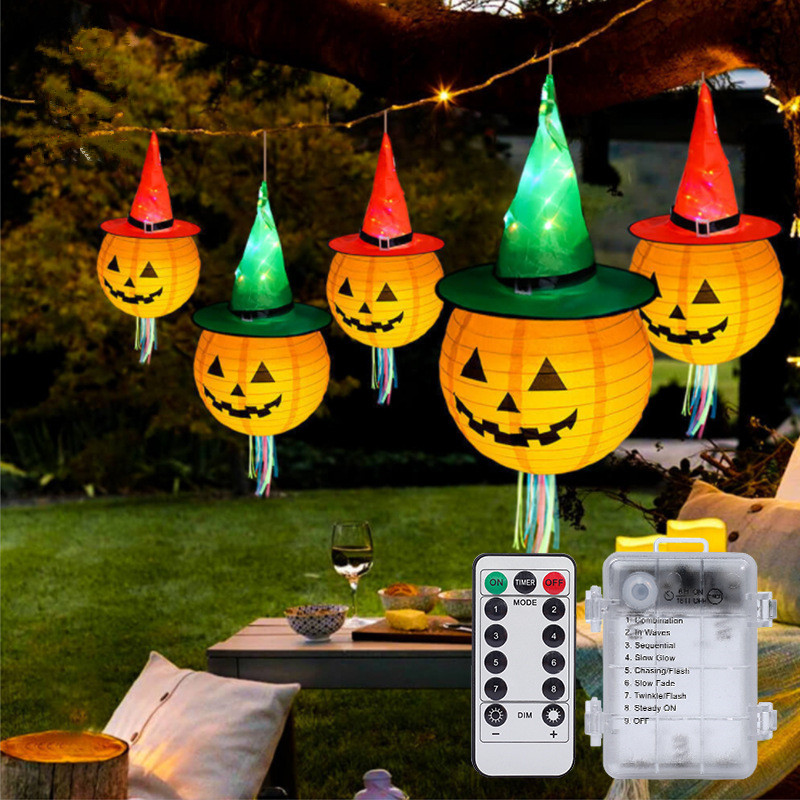 halloween witch hat string lights