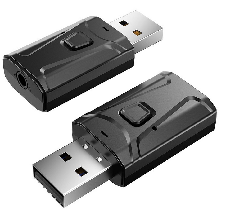 USB5.0アダプターワイヤレス3in 1BluetoothオーディオレシーバーTVPCカーAUXスピーカー用