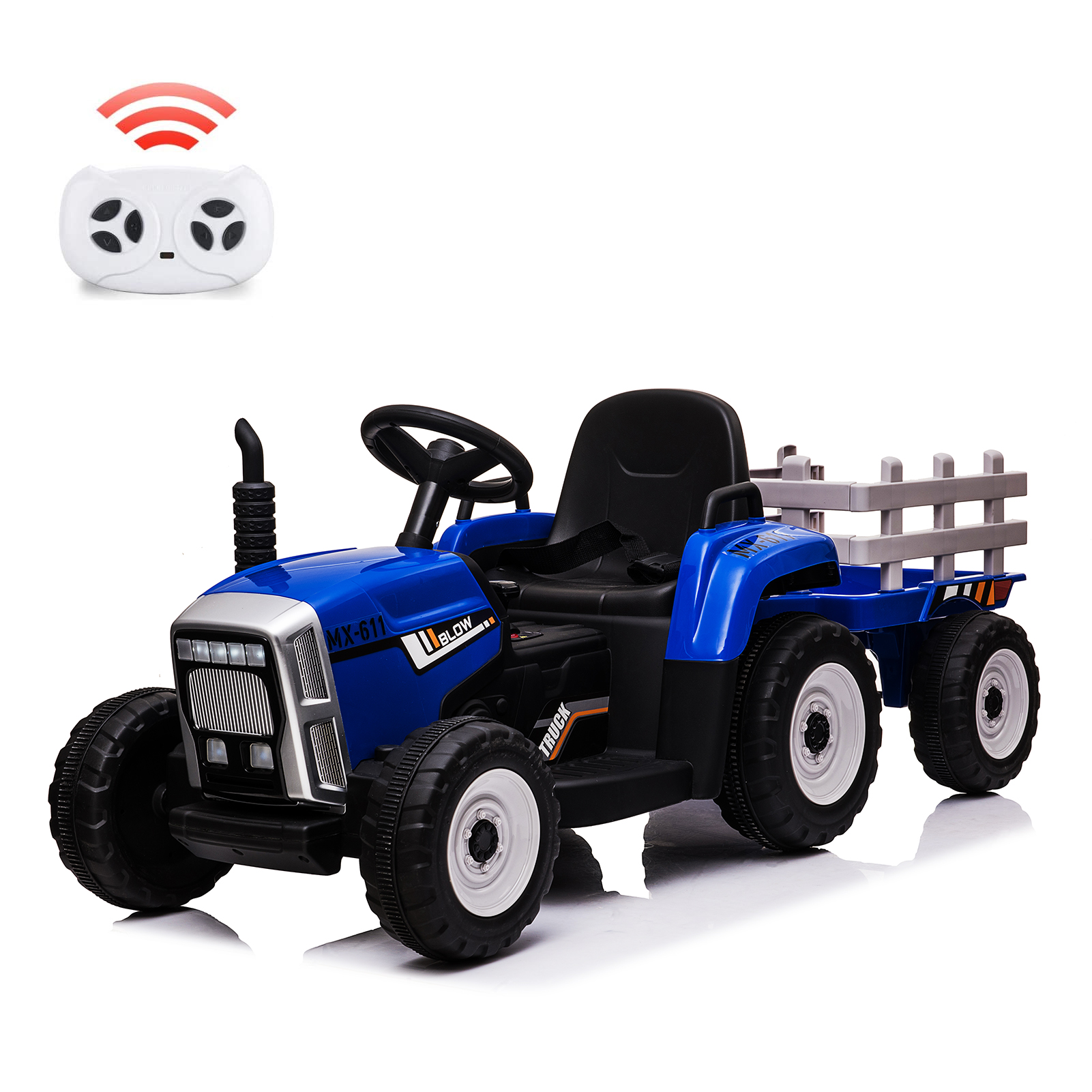 12V Kids Tractor Battery Powered Electric Tractor With Remote Control Kids Gifts
