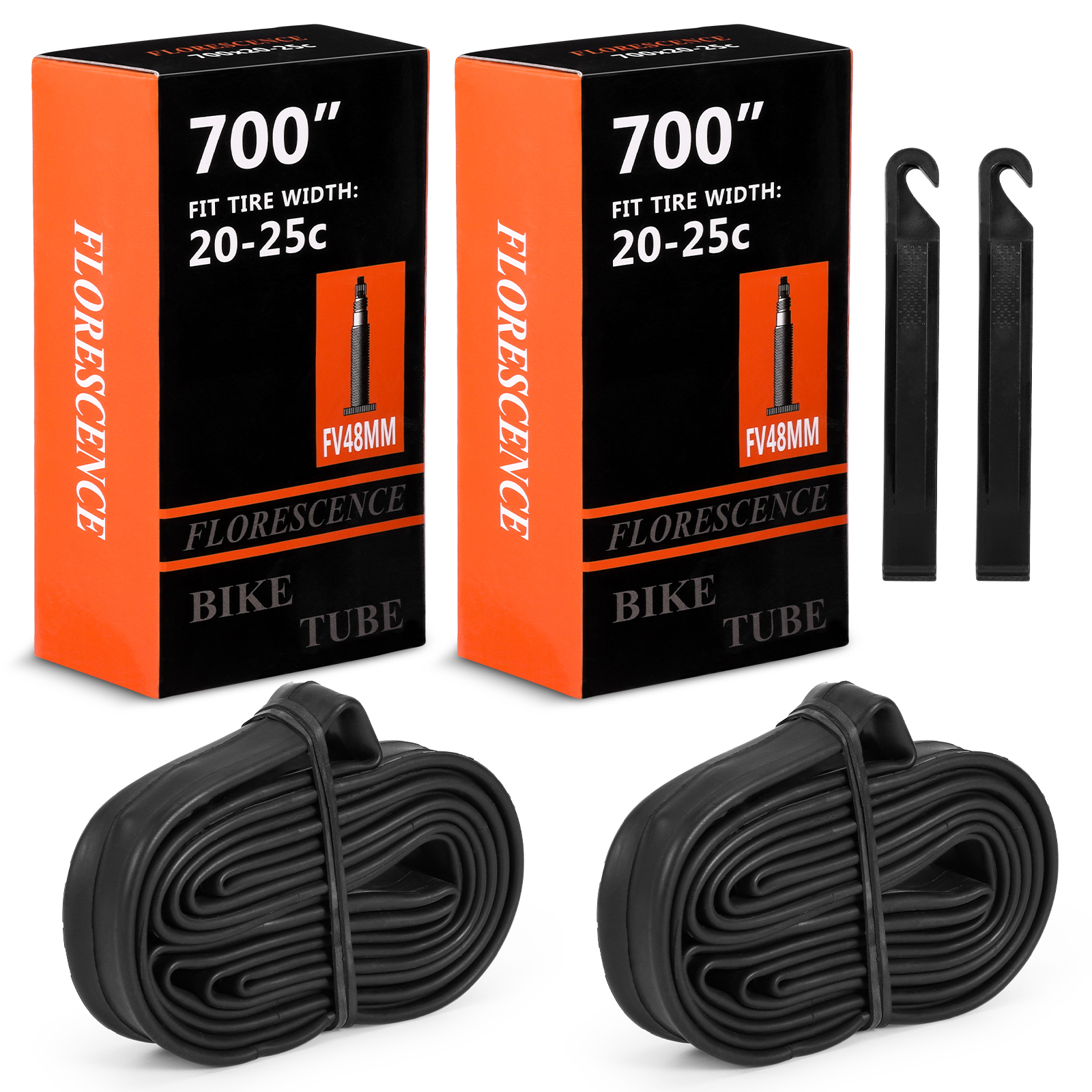 2 Pack Road Bike Inner Tubes For Bicycle 700x20-25C 16/26"x1.75/1.95