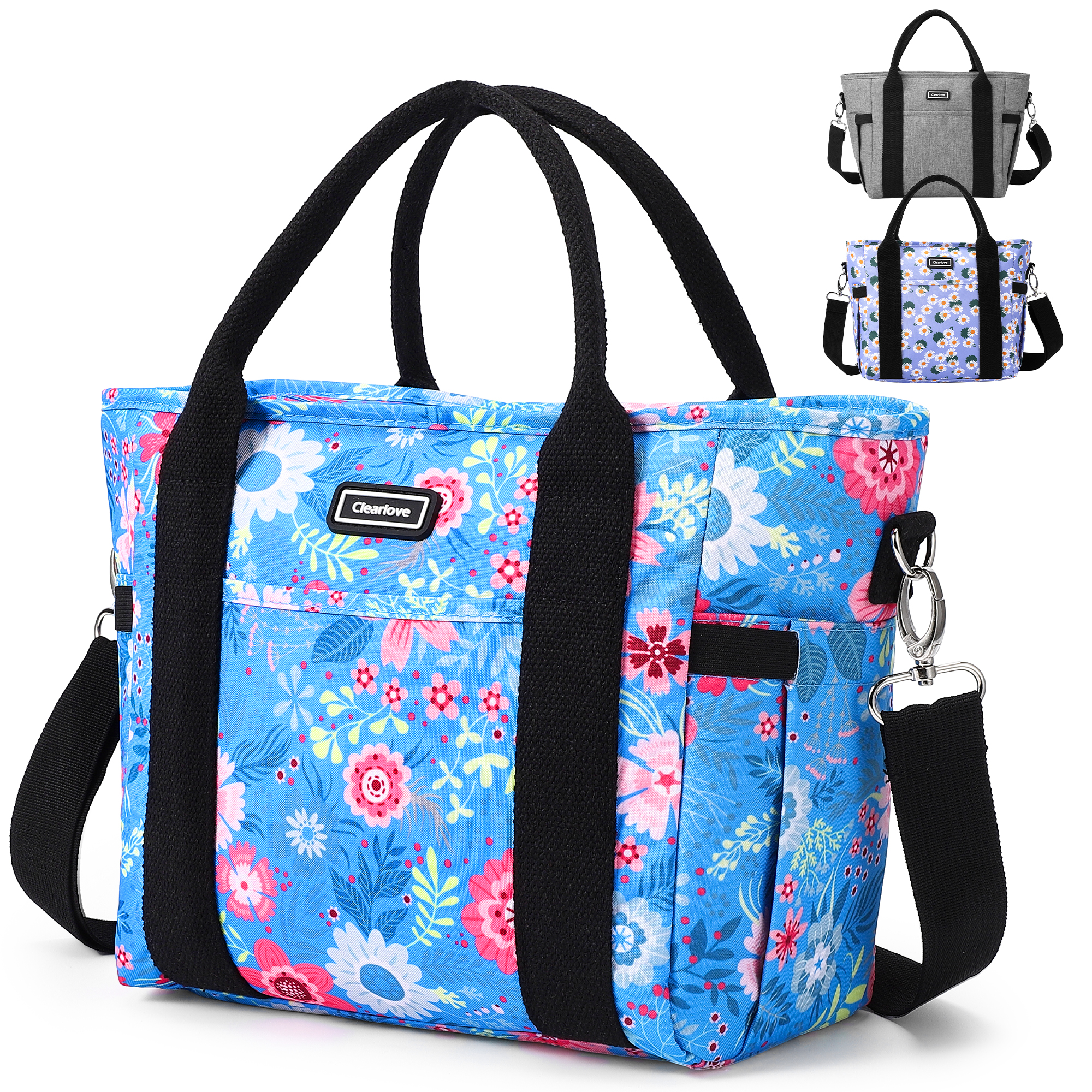 Insulated Lunch Bag Cute Lunch Tote for Women Work with Removable Shoulder Strap