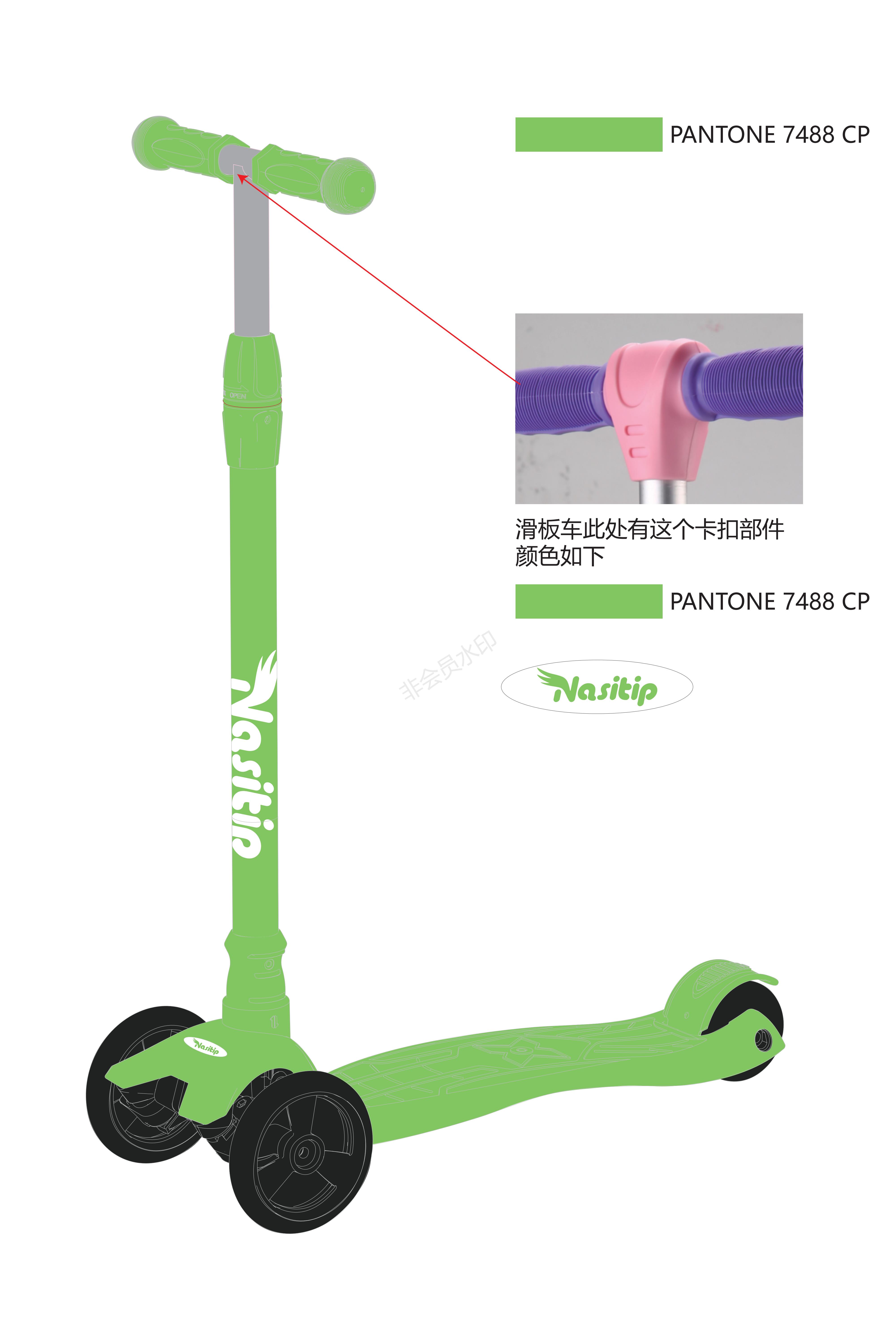 3 Wheel Kick LED Scooter 4 Adjustable Height T-bar For Toddler Kid 3 To 12 Years - Picture 15 of 15