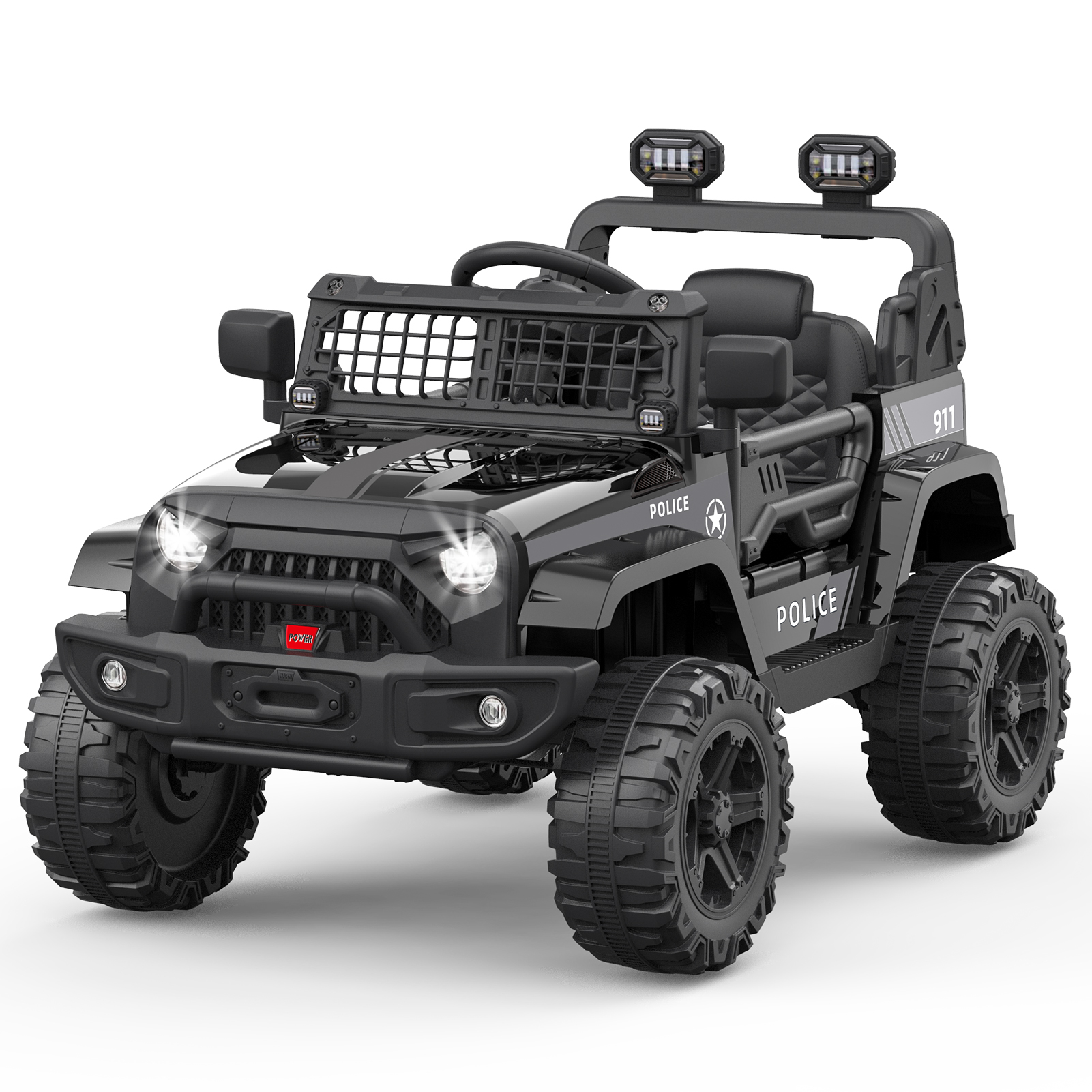 12V Kids Ride on Truck Car with Remote Control Spring Suspension, LED, Bluetooth - Picture 13 of 21