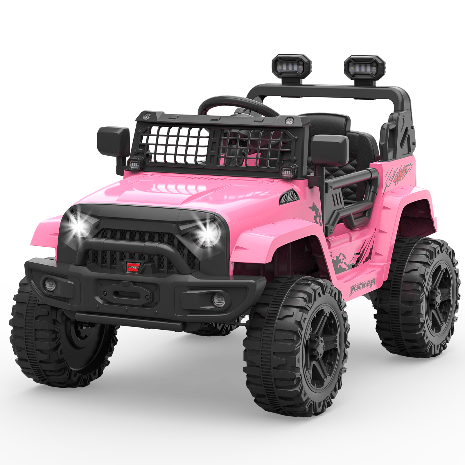 12V Kids Ride on Truck Car with Remote Control Spring Suspension, LED, Bluetooth - Picture 16 of 21