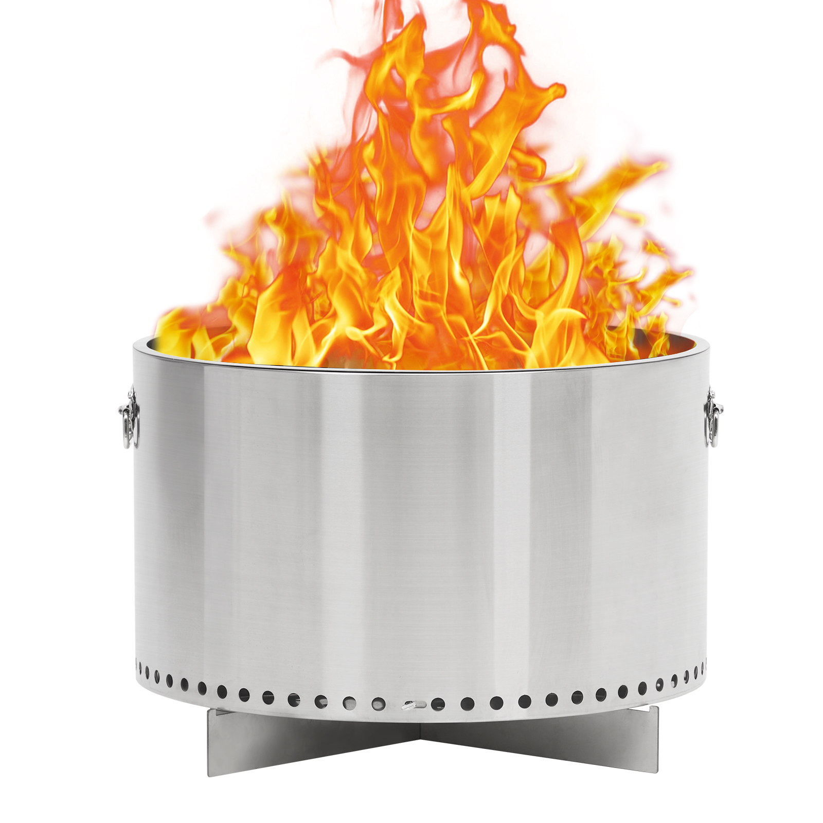 Smokeless Fire Pit with Stand, Portable Stainless Steel Bonfire Pit