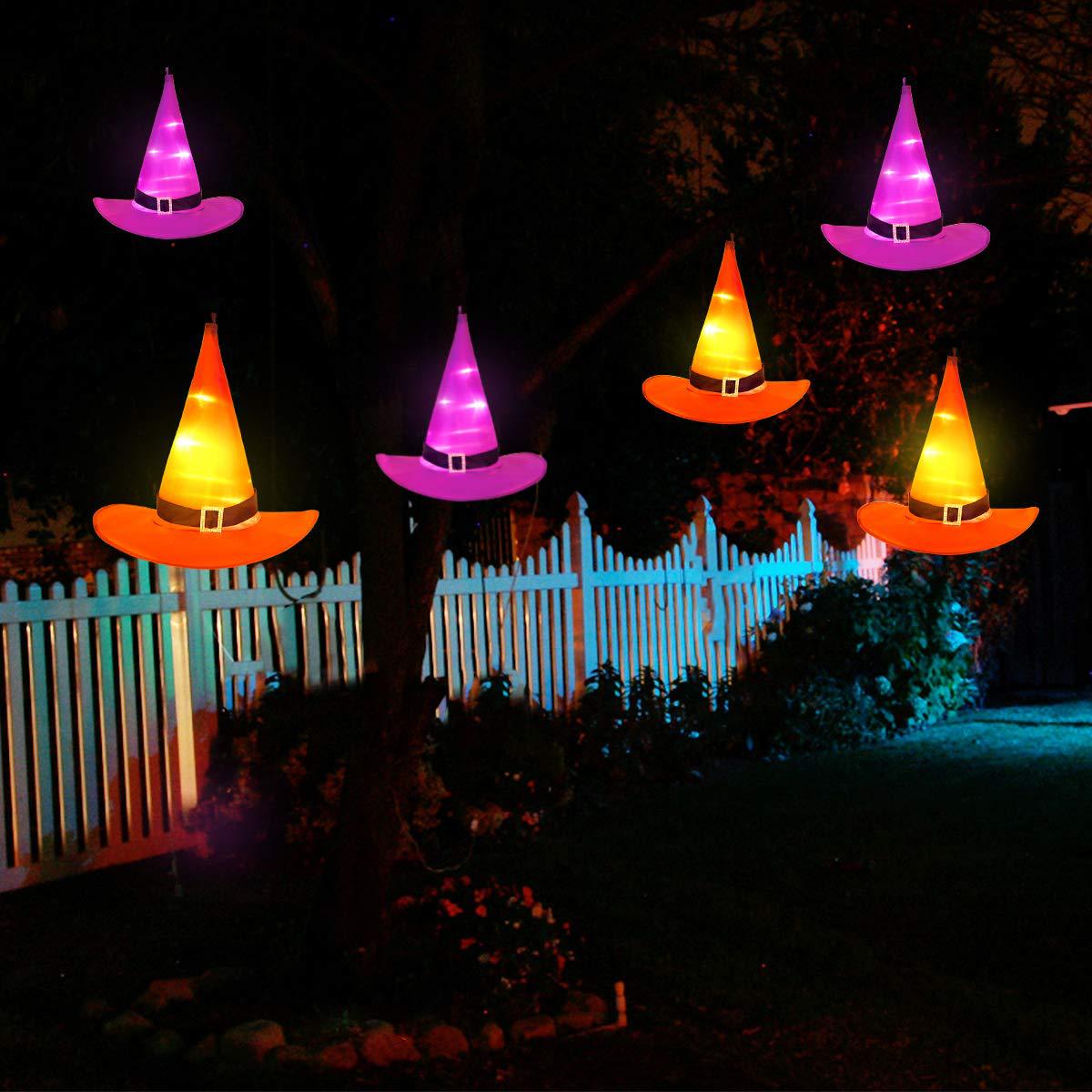 halloween witch hat string lights