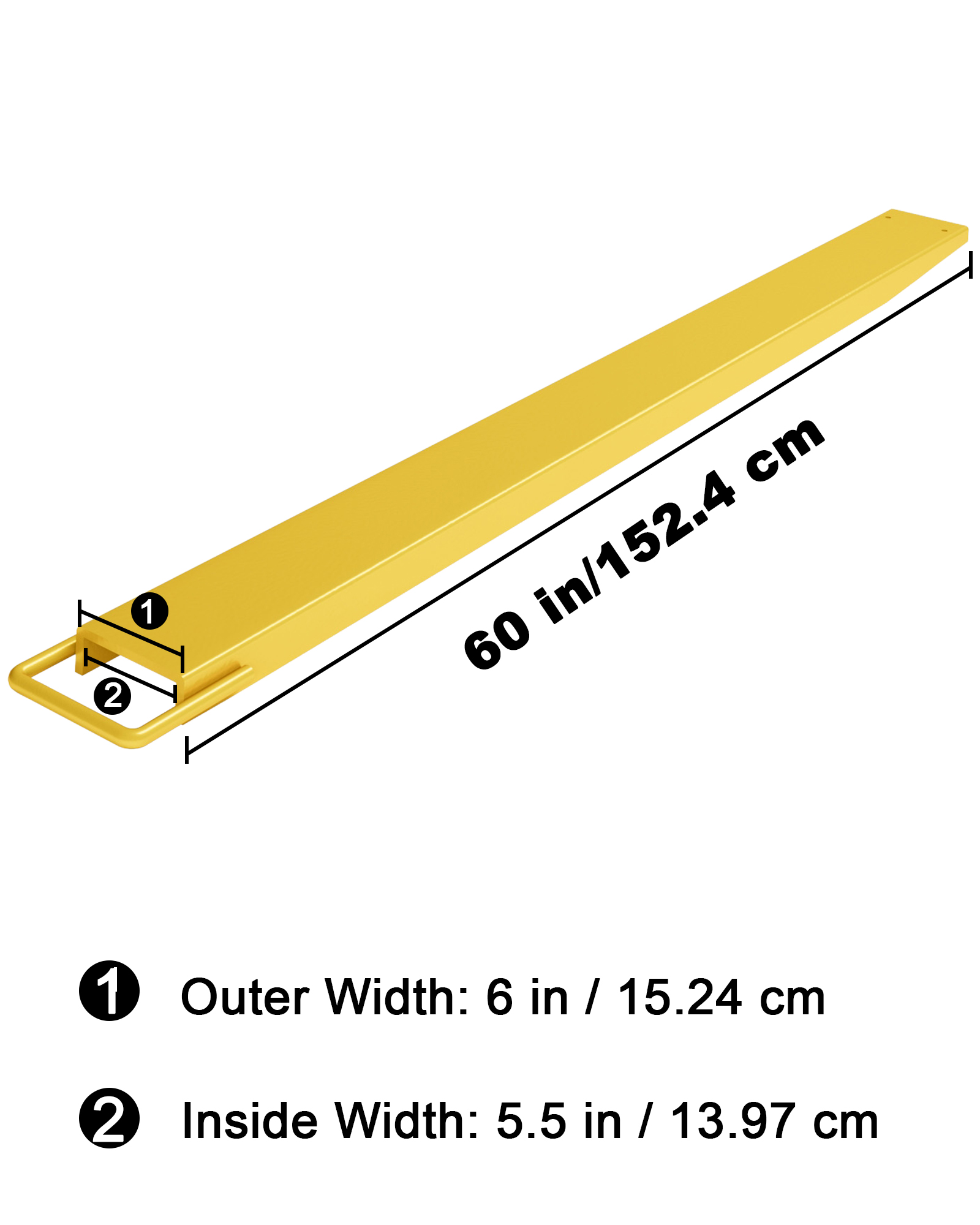 Pallet Fork Extension for Forklift Truck 60'' 72'' 84'' 96'' Length Truck Steel - Picture 13 of 19