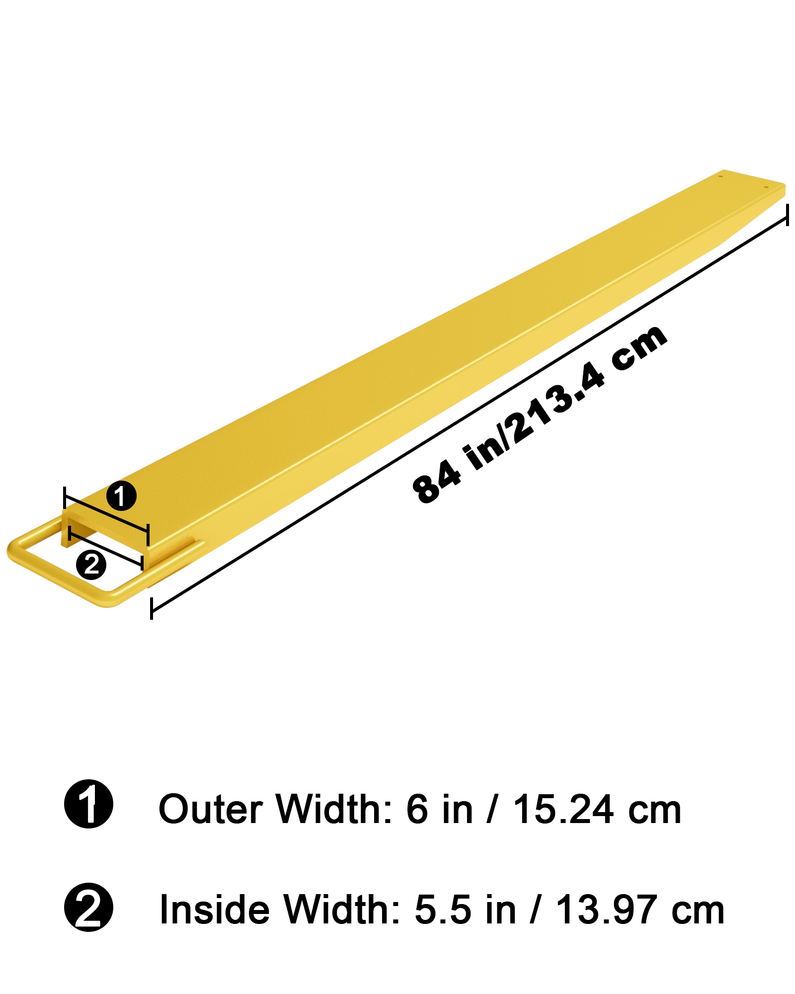 Pallet Fork Extension for Forklift Truck 60'' 72'' 84'' 96'' Length Truck Steel - Picture 14 of 19