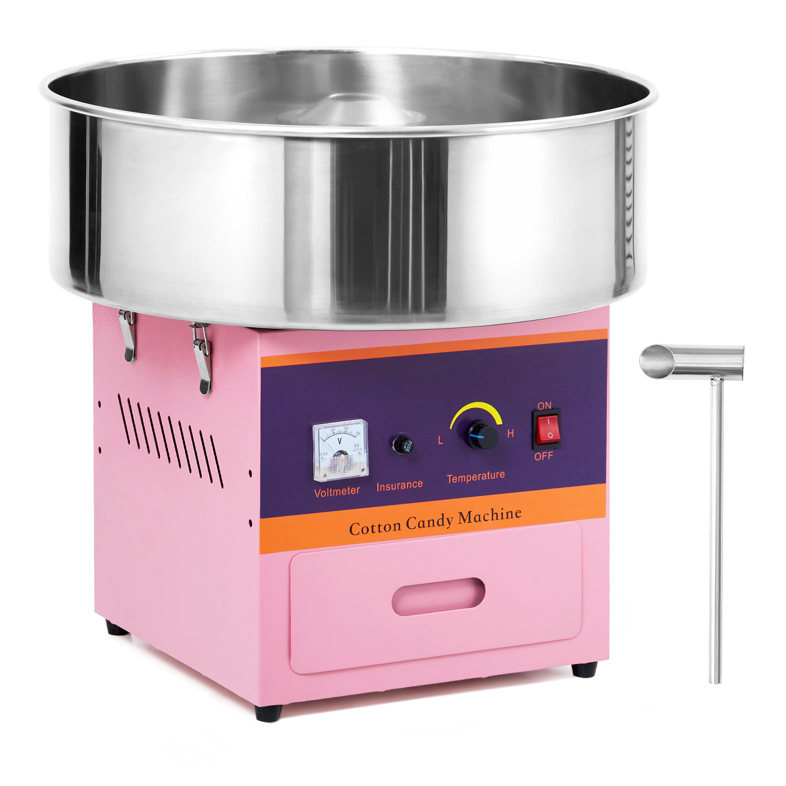 Commercial Cotton Candy Machine Pink/Blue  Electric Candy Floss Maker Kitchen