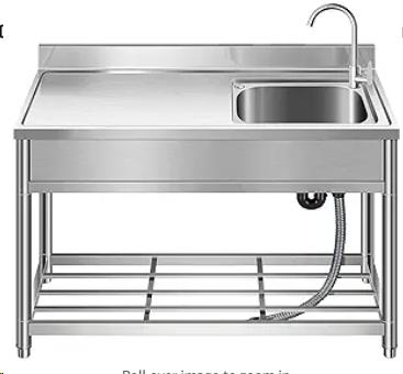 11 Type Of Steel Preparation Sink for Garage, Workshop, Restaurant, Laundry, Bar - Picture 29 of 31