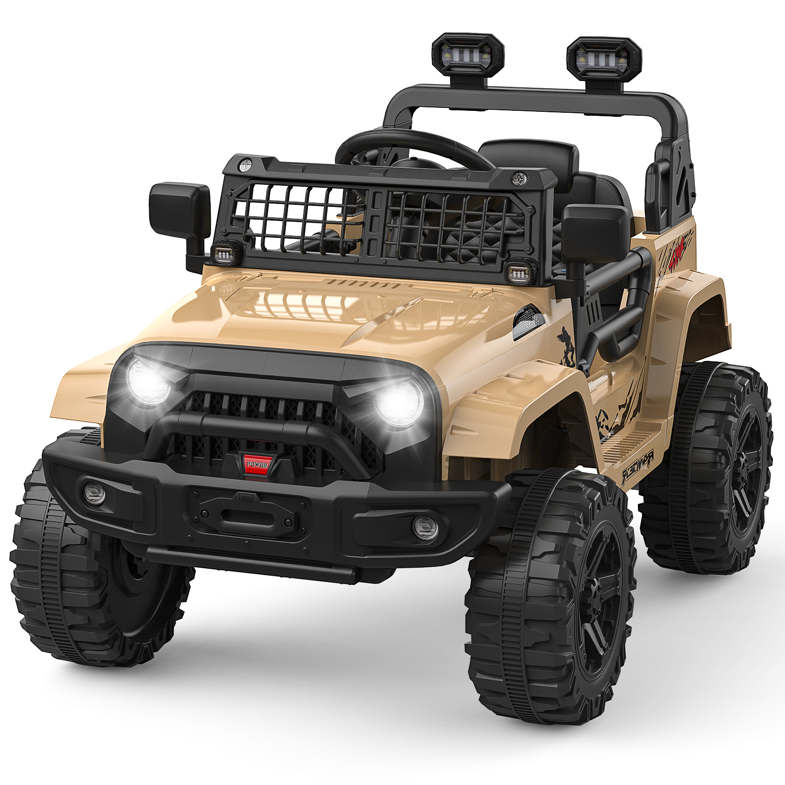 12V Kids Ride on Truck Car with Remote Control Spring Suspension, LED, Bluetooth - Picture 20 of 21