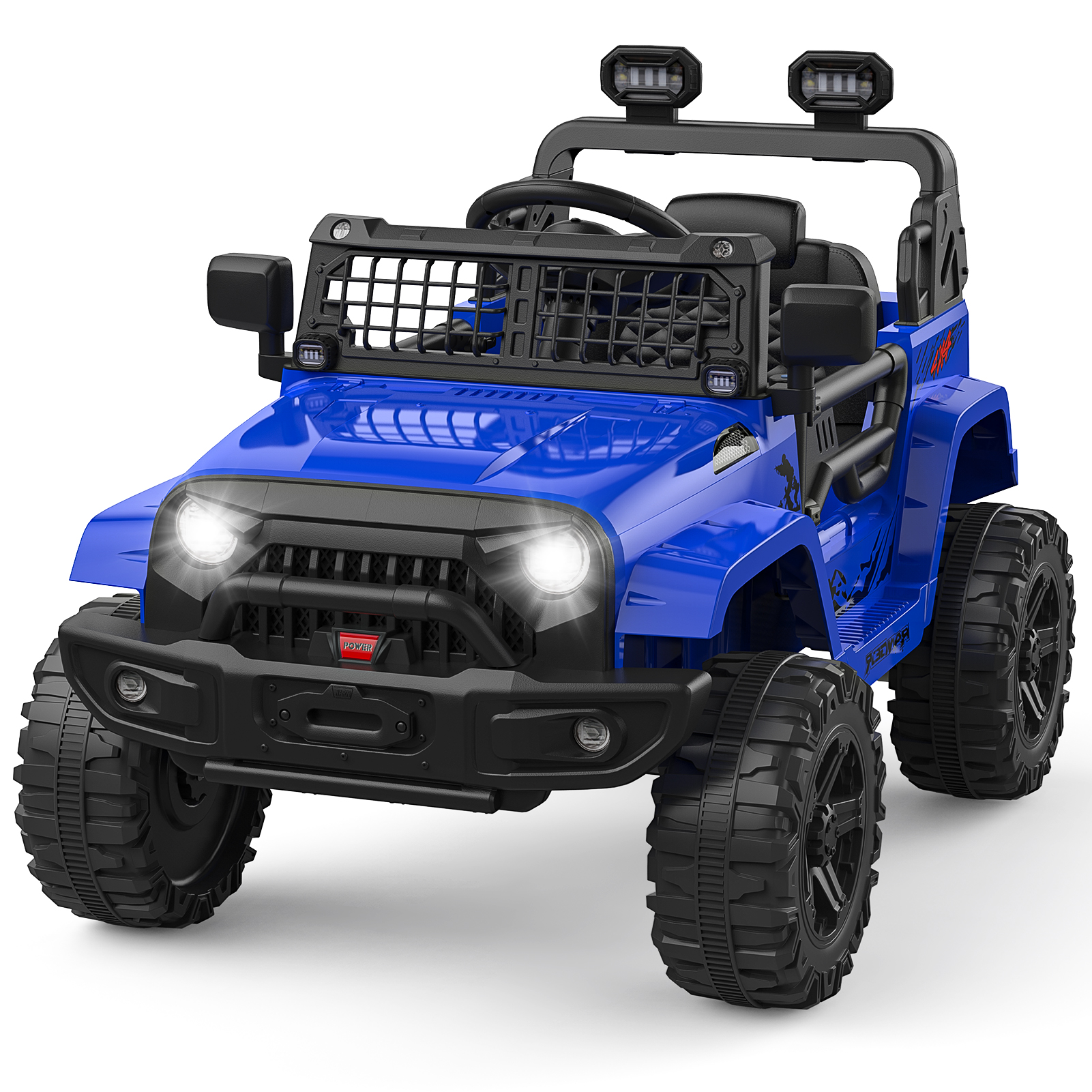 12V Kids Ride on Truck Car with Remote Control Spring Suspension, LED, Bluetooth - Picture 18 of 21