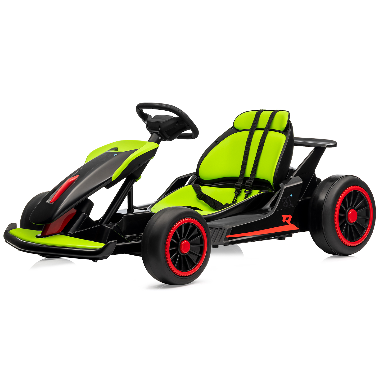 24V Go Kart for 6-12Y Kids, 2 Speed Available, Drifting, Music, Load 110lbs - Picture 8 of 14