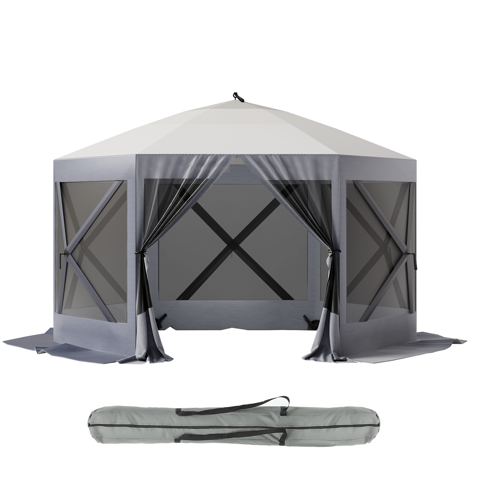 1.8m*1.8m Gazebo Screen Tent Outdoor Camping Shelter Tent Portable Carrying Bag - Picture 18 of 18