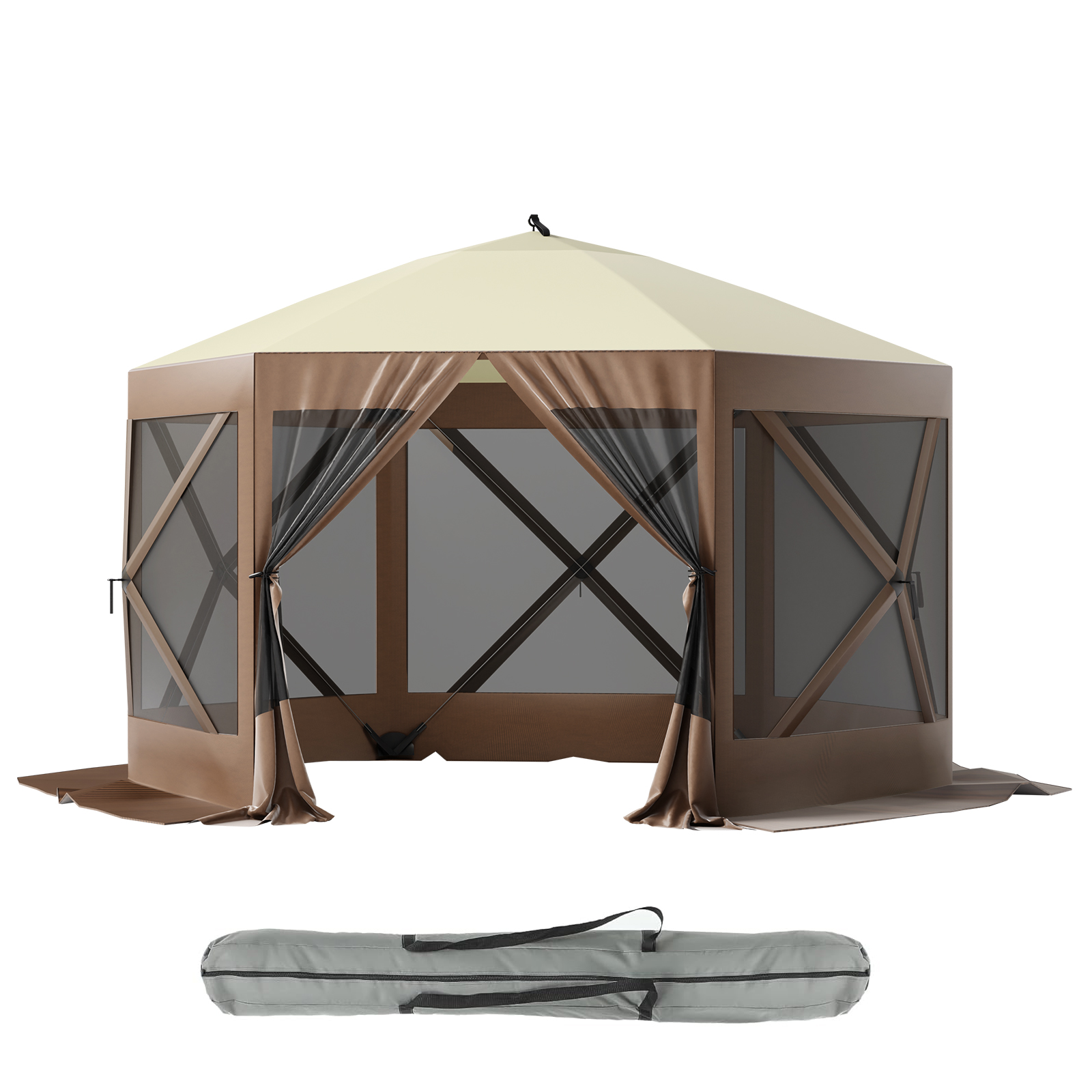 1.8m*1.8m Gazebo Screen Tent Outdoor Camping Shelter Tent Portable Carrying Bag - Picture 17 of 18