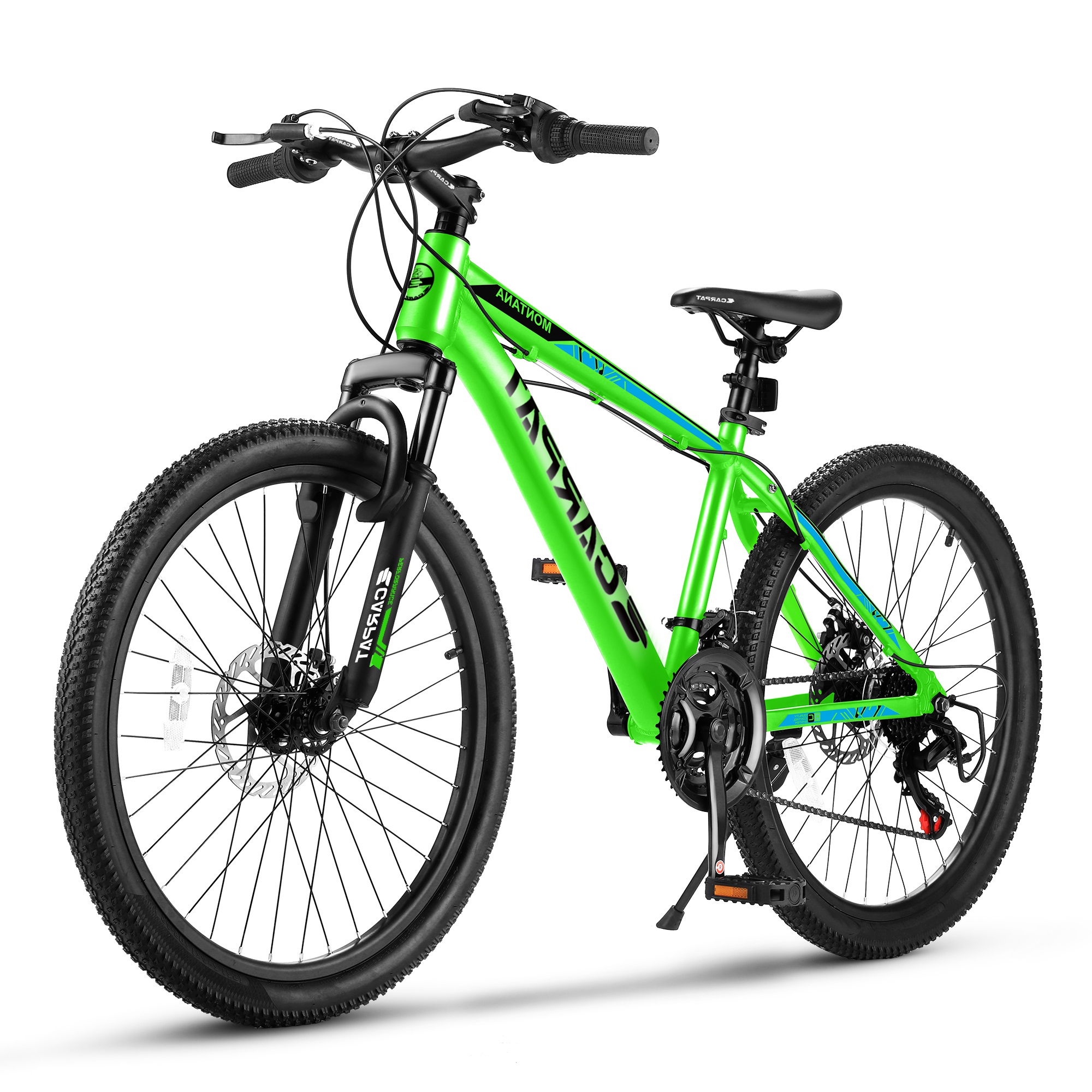 24 Inch Mountain Bike Aluminium Frame 21-Speed Trail Commuter City Mountain Bike