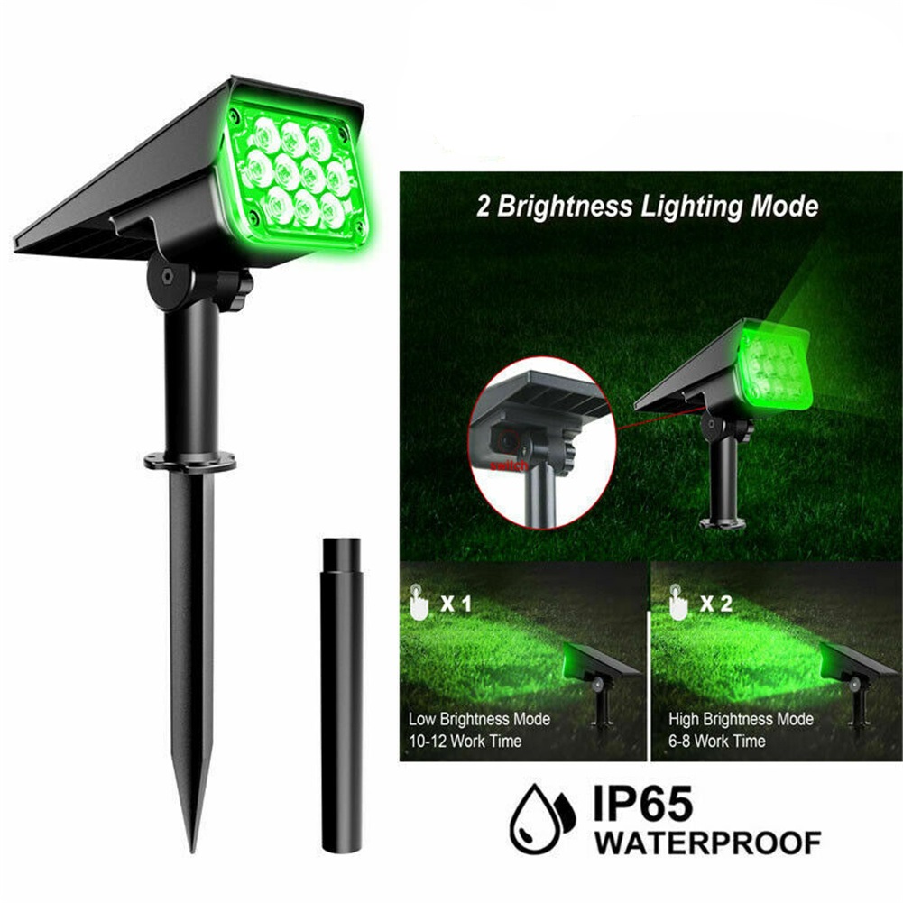 Solar Power Spot Light Outdoor Garden Lawn Landscape Waterproof Path LED Lamp CN 