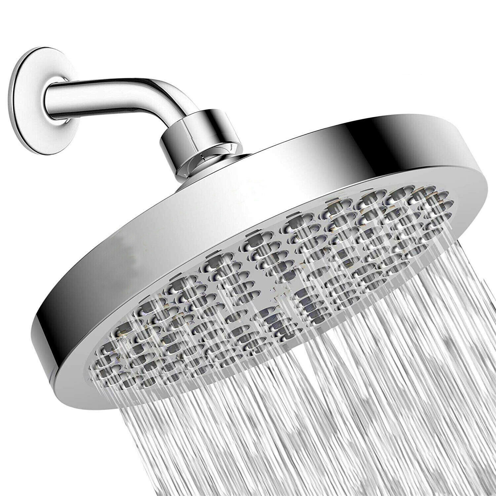 6 インチの浴室のシャワー ヘッドの自己クリーニングの設計高圧節水調節可能な角度のシャワー ヘッド