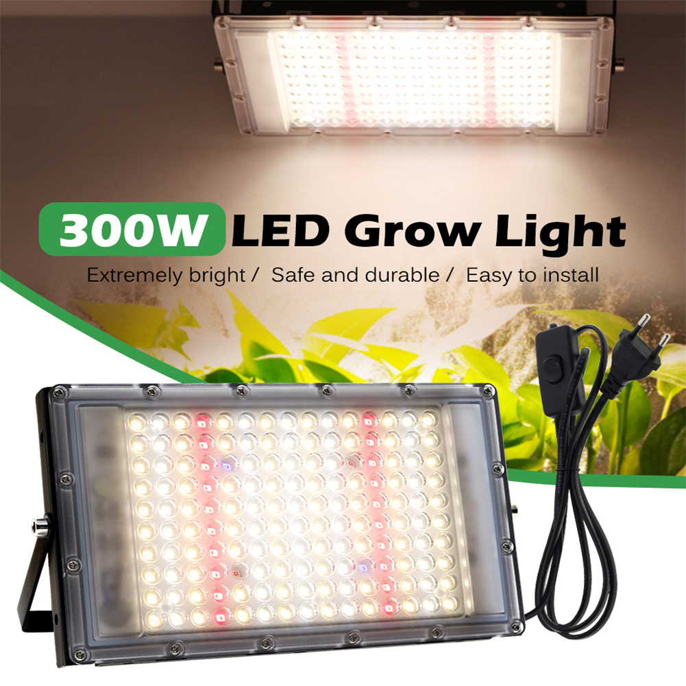 300w Led Grow Light Full Spectrum Energy Saving 380-840nm Sunlight Plant Grow Lamp