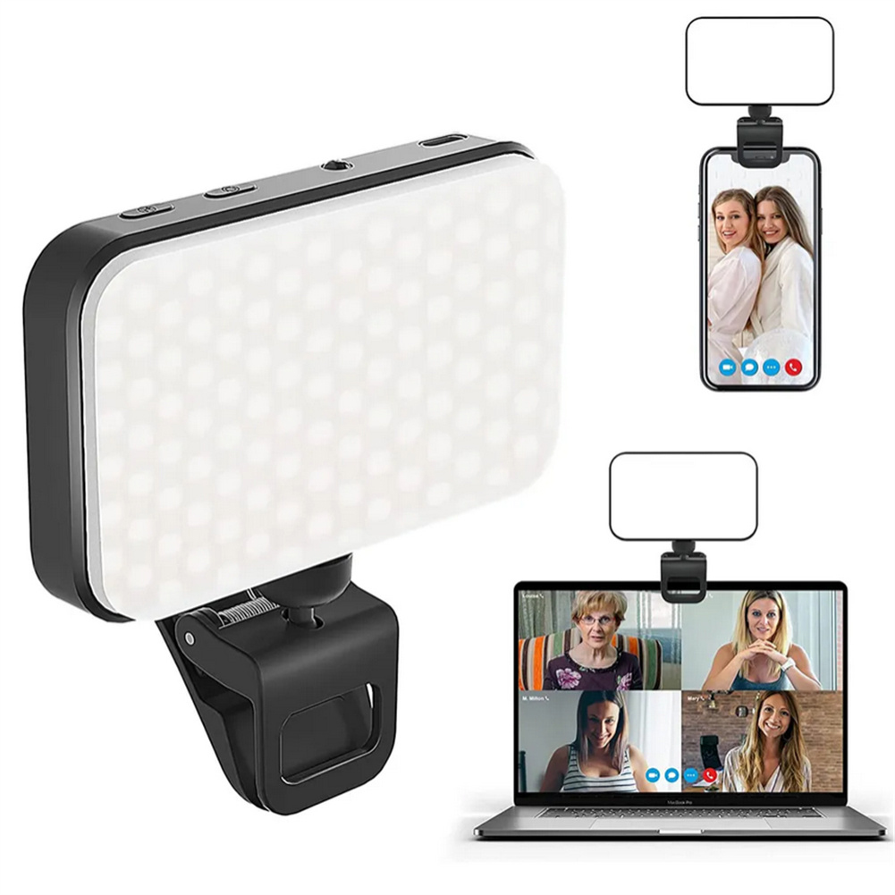 F6 Selfie ライトメイクアップライト 1000Mah 充電式クリップビデオライト LED 補助光携帯電話タブレットラップトップカメラ