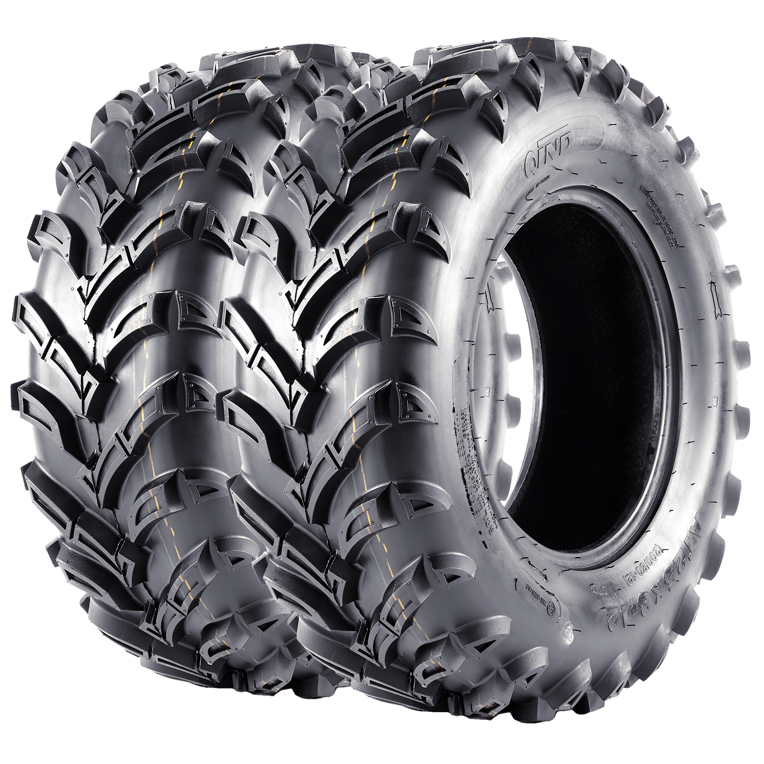 ATV UTV Sport Tires Set Of 2, All Terrain ATV UTV Mud Trail Tires 4PR Tubeless - Picture 12 of 12