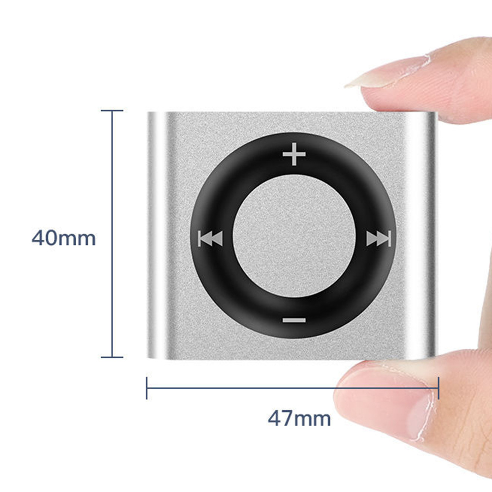 Title 2, Mini MP3 Music Player Metal Audio Player Built-...